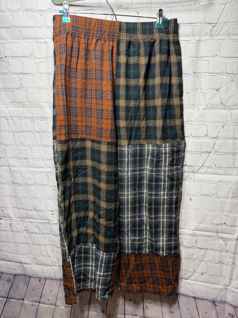 Natural Life Relaxed-Fit Patchwork Pant Sz L NWT Boho Whimsigoth Grunge